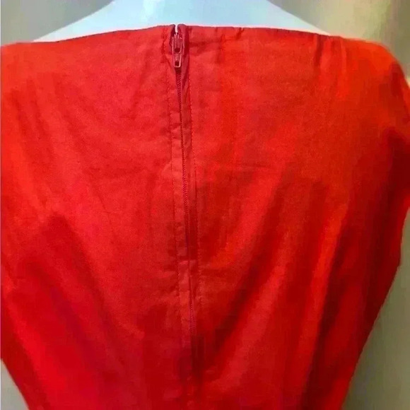 L.L. Bean Red Vintage Boat Collar Sleeveless  Dress. 100% cotton Size 10 - Picture 7 of 14